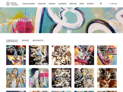 Webseite Löwengalerie