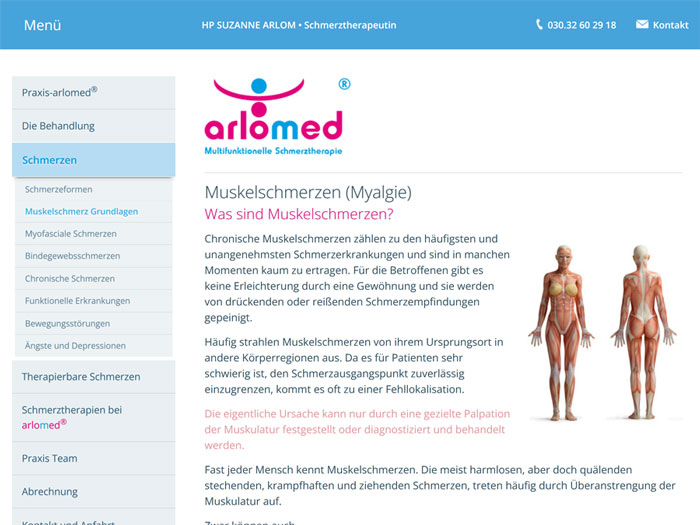 Screenshot arlomed.de