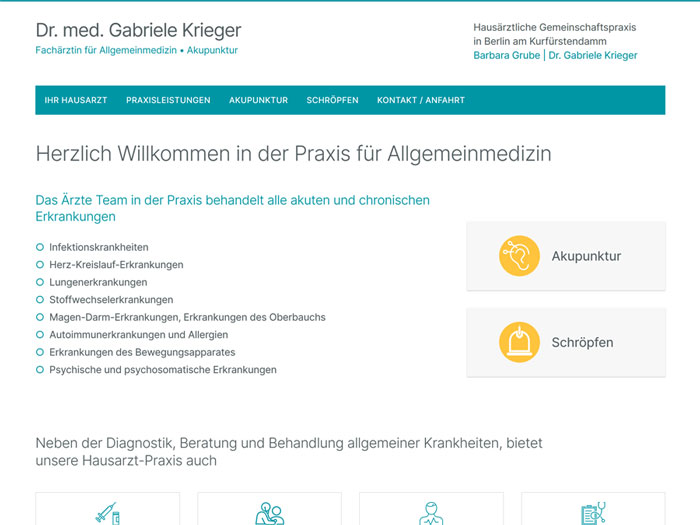 Screenshot dr-krieger-berlin.de