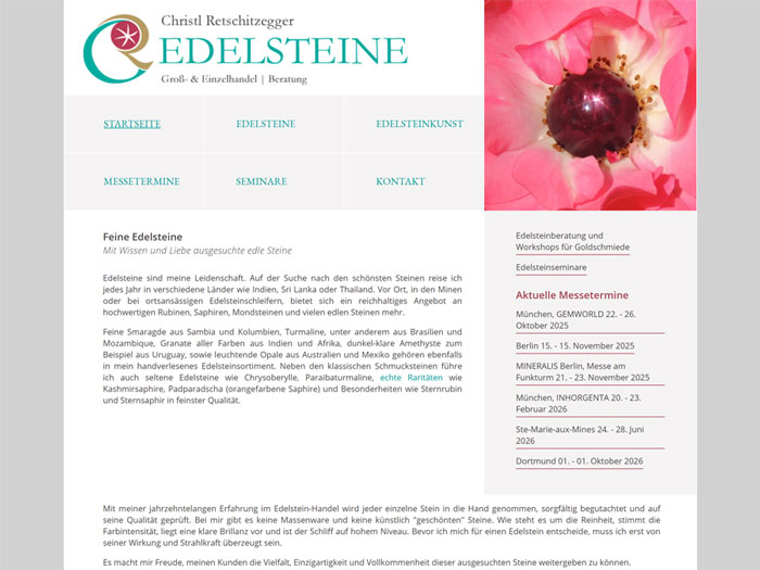 Screenshot edelsteine-gems.de